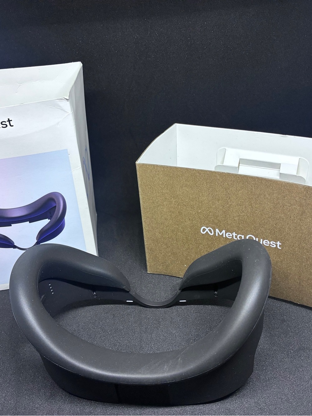 Meta Quest 3 Black Silicone Facial Interface & Foam Replacement